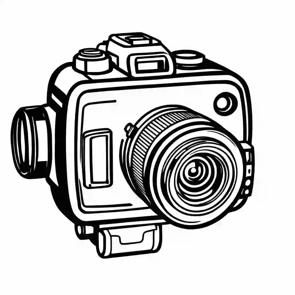 Action Camera coloring pages
